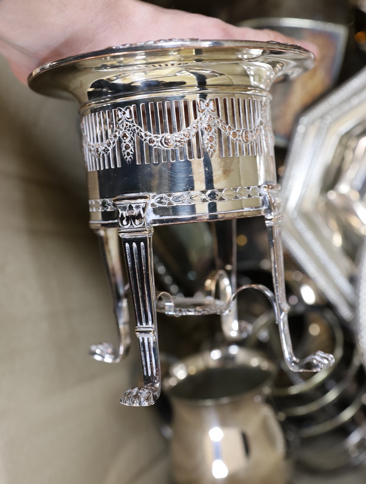 Victorian and later silver plate